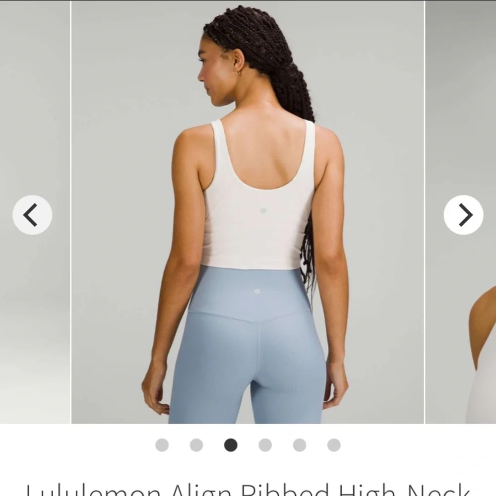 Lululemon Align Ribbed High-Neck
Tank Top White Opal - Picture 3 of 7